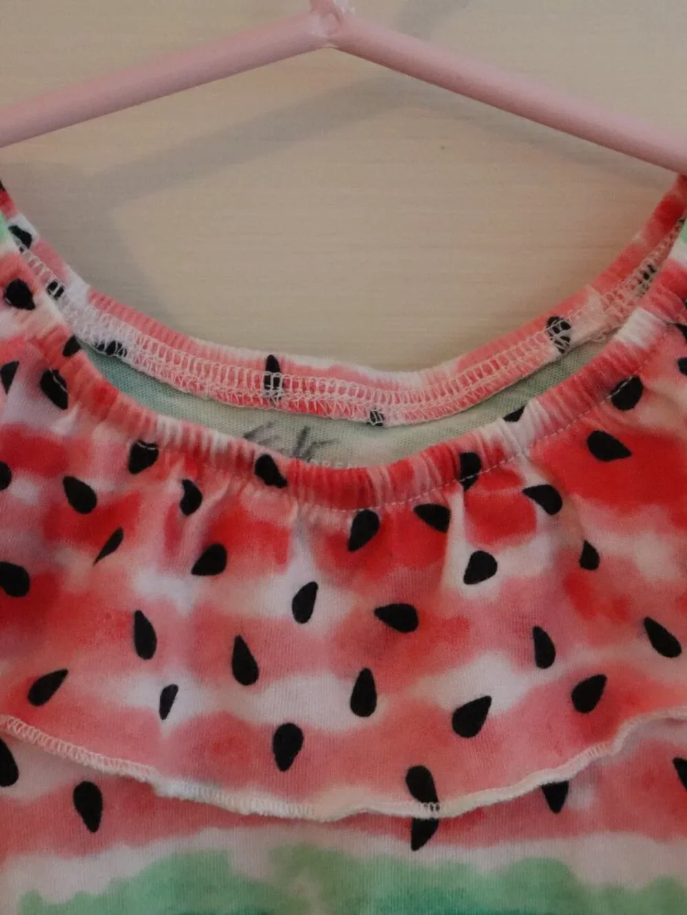 Watermelon Girls Top with Ruffle detail The Children's Place 2T